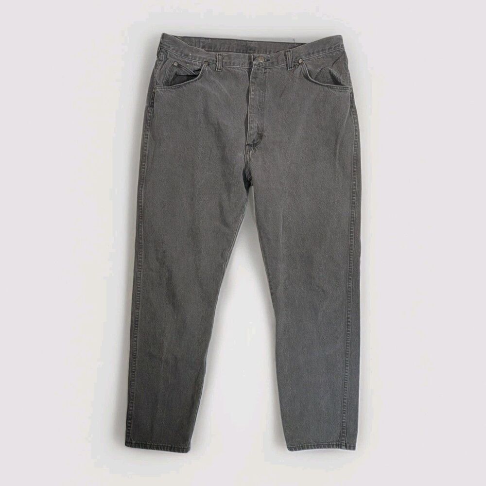 Vintage Wrangler American Hero Jeans 40x32 Made In USA Gray Regular Fit 96501CB